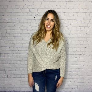 Criss cross sweater
